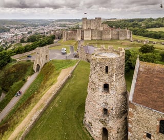 Aerial View Of Dover Castle