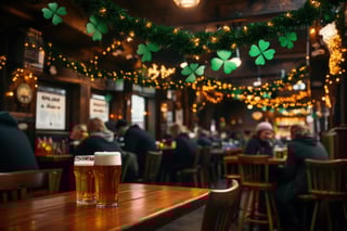 Cozy British Pub With Festive Decor