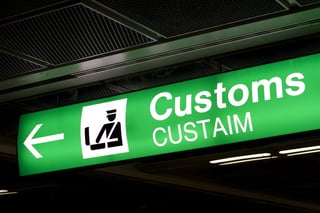 Customs Office Airport Signboard