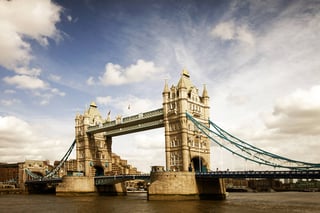 Tower Bridge In London Over The River Thames
