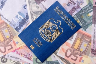 UAE Passport Placed On Foreign Currencies