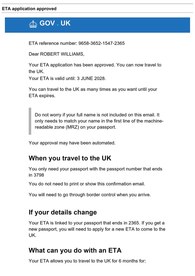 UK Complete ETA Approved