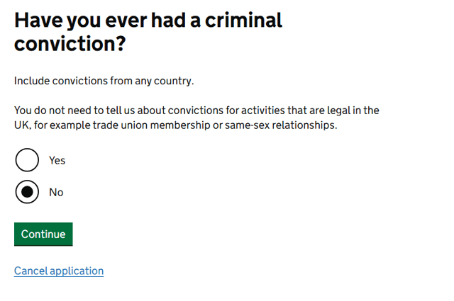 Have You Ever Had A Criminal Conviction