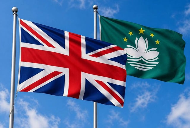 Macau And Uk Flag