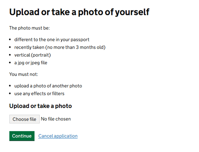 Using The UK ETA App For Your Photo