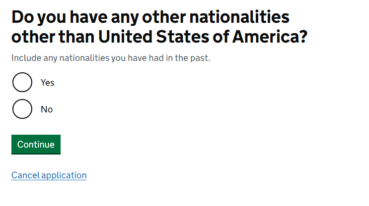 Include Any Nationalities You Have Had In The Past